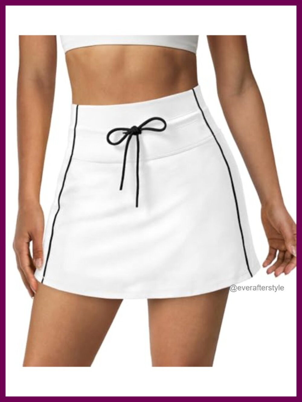 Womens Tennis Athletic Skort High Waisted Mini Golf Skirt Built-in Shorts